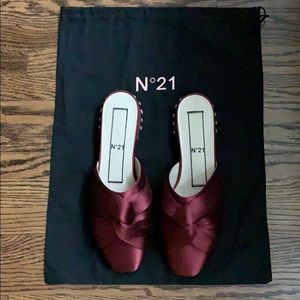 Brand new No.21 Satin Mules/ Slippers